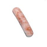 10×36mm Smooth Curve Natural Stone Pendant | Polished Red Jasper Bead for DIY Bracelet & Jewelry Making