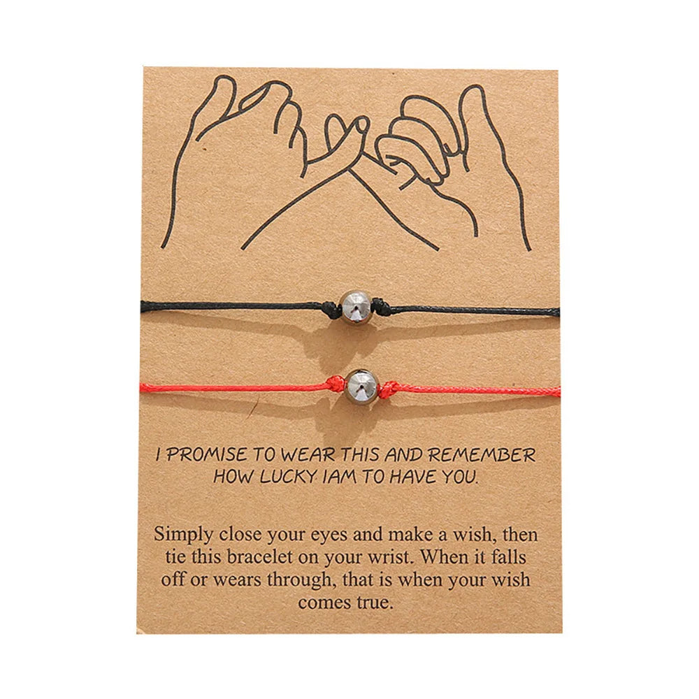 Couples Matching 'I Love You' Morse Code Gold Plated Bracelets Boyfriend/Girlfriend Relationship Jewelry Gift for Parties