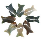 Natural Crystal Fish Shaped Pendant | Top Drilled Gemstone Fish Charm for DIY Jewelry Making | Healing Quartz Animal Totem for Necklaces, Earrings