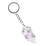 Fashional Natural Stone Carved Leaf Shaped Pendant Keychain Bag Small Crystal Pendant Decoration Safe for Festival Party Gift