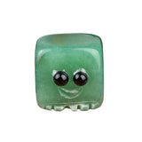 Mini Crystal Ghost Monster Statue - 20mm Assorted Colorful Genuine Stones Pixel Game Totem Office Stress Relief Toy