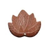 Hand Carved Natural Crystal Maple Leaf Pendant Charms Mixed Assorted Gemstone Pre-Drilled Leaf Beads for DIY Necklace Bracelet Jewelry Making