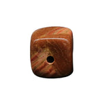 20mm Gemstone Square Incense Holder | Perforated Crystal Base for Sticks & DIY Jewelry