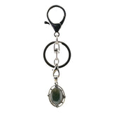 Oval Gemstone Pendant Keychain KC1502