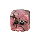 Mini Crystal Ghost Monster Statue - 20mm Assorted Colorful Genuine Stones Pixel Game Totem Office Stress Relief Toy