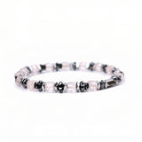 4MM Cube Gemstone Beads Hematite Stretch Bracelets for Women men