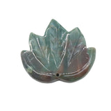 Hand Carved Natural Crystal Maple Leaf Pendant Charms Mixed Assorted Gemstone Pre-Drilled Leaf Beads for DIY Necklace Bracelet Jewelry Making