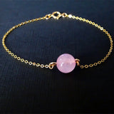 Real Gemstone Chain Bracelet Aromatherapy Essential Oil Diffuser Bracelet - Natural Gemstone Beads Healing Crystal Bracelet