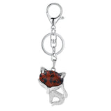 Natural Fox Keychain Crystal Energy Stone Pendant for Women’s Fashion Jewelry