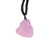 Bohemian Rough Gemstone Nugget Necklace • Hand-Woven Braided Cord Crystal Choker • Raw Energy Stone Protection Talisman for Men Women