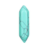 12x55mm Natural Crystal Double Pointed Wand | Hexagonal Quartz Column Prism Pendant | Wholesale Healing Stone Point Charm for DIY Jewelry Making