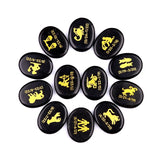 Carving 12 Constellation Healing Stones Multiple Gemstones Choose Oval Polished Gemstone Collectibles #SP1904-W16