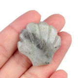 30mm Natural Crystal Shell Figurine | 30mm Natural Gemstone Pocket Stone Party & Home Decor