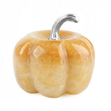 30MM Hand Carved Natural Stone Pumpkin Statue Rose Quartz Tiger Eye Crystal Pumpkin Halloween Harvest Decor Wholesale