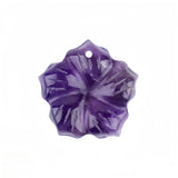 Hand Carved Natural Stone Flower Pendant 20MM Mixed Gemstone Loose Charm Bead for Handmade Jewelry Accessories Craft