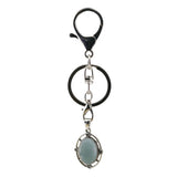 Oval Gemstone Pendant Keychain KC1502