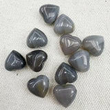 Natural Crystal Heart Pocket Stone, Polished Heart‑Shaped Gemstone Palm Worry Stone, Healing Crystal Love Decor & Gift