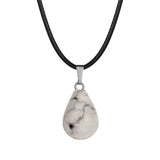 Teardrop Stone Pendants Natural Drop Charms Water-Drop Stone women Necklace for DIY Jewelry Making