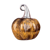 20MM Gemstone Pumpkin Pendant Ornament Handmade Craved Crystal Charm with Silver Bail for Halloween & Fall DIY Jewelry