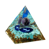 12 Constellation Gemstone Solar Sphere Orgone Pyramid 60MM for Home Office Feng Shui Decor & Spiritual Gifts