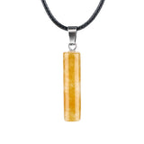 8X30MM Cylinder Shaped Gemstone Pendant Necklace Charms Women's Crystal Charms Jewelry Gifts to Friend