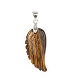 Angel Wing Crystal Pendant Key chains Adjustable Reiki Healing Stone Natural Gemstone Key Chain for Women Men