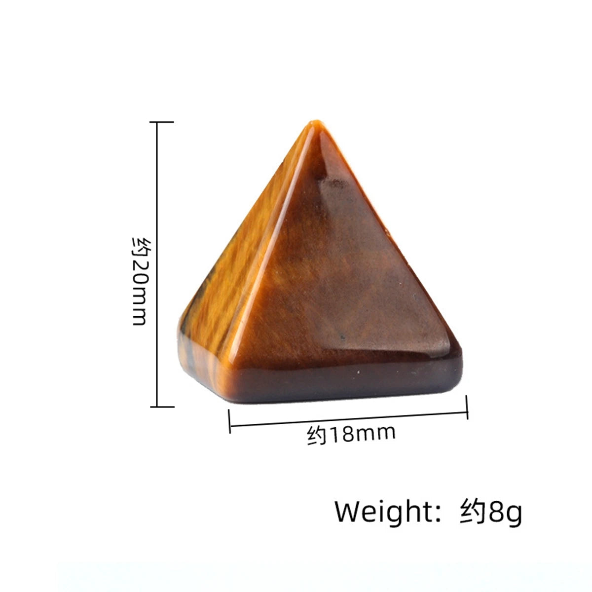 Wholesale 20mm Polished Crystal Pyramid | Natural Gemstone for Reiki, Altar Decor & Meditation