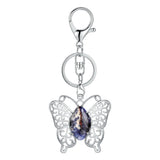 Butterfly Transformation Natural Crystal Pendants – Aesthetic Oval Gemstone Choker Necklace & Creative DIY Accessories