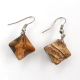Fashion New Agate Crystal David Star Merkabar Pendulum Necklace Earrings Craft Gemstones For Decoration