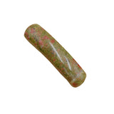 10×36mm Smooth Curve Natural Stone Pendant | Polished Red Jasper Bead for DIY Bracelet & Jewelry Making