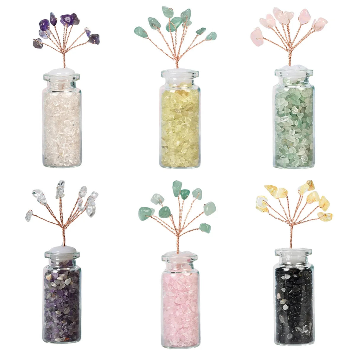 Handmade Crystal Tree Glass Bottles for Home Decoration Ornaments Party Gift