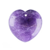 30MM Heart Crystal Gemstone Charms with Hole Punk Style Love Shaped Pendant DIY to Make Necklace & Keychain