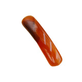 10×36mm Smooth Curve Natural Stone Pendant | Polished Red Jasper Bead for DIY Bracelet & Jewelry Making