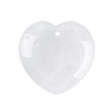 30MM Heart Crystal Gemstone Charms with Hole Punk Style Love Shaped Pendant DIY to Make Necklace & Keychain