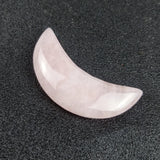 Natural Stone Crescent Moon Healing Crystals Polished Quartz Pocket Palm Stones for Meditation Chakra Balancing Wicca Altar Decor and Crafting