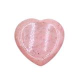 40mm Natural Heart Worry Stone, Thumb Groove Palm Crystal Stone Chakra Healing Stress Relief Pocket Stone