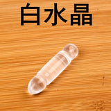 Hand Carved Natural Crystal Wenchang Pencil Pendant, Green Aventurine Clear Quartz Healing Stone Charm for DIY Necklace Making
