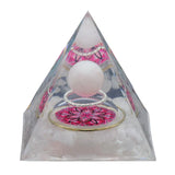 Gemstone Solar Sphere Orgone Pyramid 60MM for Home Office Feng Shui Decor & Spiritual Gifts