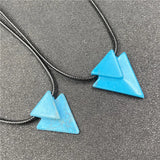 Natural Gemstone Christmas Tree Pendant Necklace  18" Black Cord  Arrow Shape Crysal Quartz Point Jewelry for Women Men