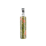 8x30MM Cylinder Shaped Gemstone Pendant for DIY Making Jewelry