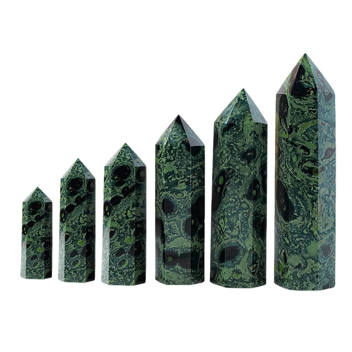 Natural Kambaba Jasper Crystal Point Tower Polished Hexagonal Obelisk Wand for Home Decor Meditation Crystal Collection Gift