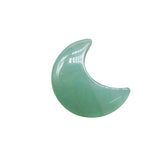 Natural Moon Gemstone Carved Crystals Stone Healing Energy Pocket Figurine Home Decorative DIY Jewelry Making
