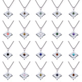 Stainless Steel Witch’s Knot Gemstone Necklace  Celestial Moon Goddess Pendant - Wiccan Protection Jewelry for Women & Men