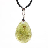 Augen pendant Amethyst Pendant Crystal gravel water drop men's and women's Fashion Pendant Natural Teardrop Quartz Crystal Stone