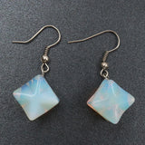 Fashion New Agate Crystal David Star Merkabar Pendulum Necklace Earrings Craft Gemstones For Decoration