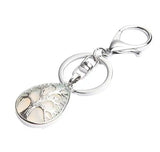 Water drop hollowed out Life Tree Pendant Key Chain Sterling Silver Jewelry for Women Gifts and men for Jewelry Making