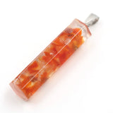 Crystal gravel pendant Amethyst Pendant Square column women's Fashion Pendant Hexagonal Natural Crystal Quartz Healing