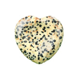 40mm Natural Heart Worry Stone, Thumb Groove Palm Crystal Stone Chakra Healing Stress Relief Pocket Stone