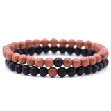 6mm Double Layer Natural Stone Stretch Bracelet, Chakra Healing Crystal Beaded Couple Bracelets Unisex Elastic Wrist Jewelry Gift for Men Women
