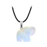 Natural stone hand carved Elephant Pendant original stone crystal elephant jade pendant Sculpture Statue Healing Reiki Pocket